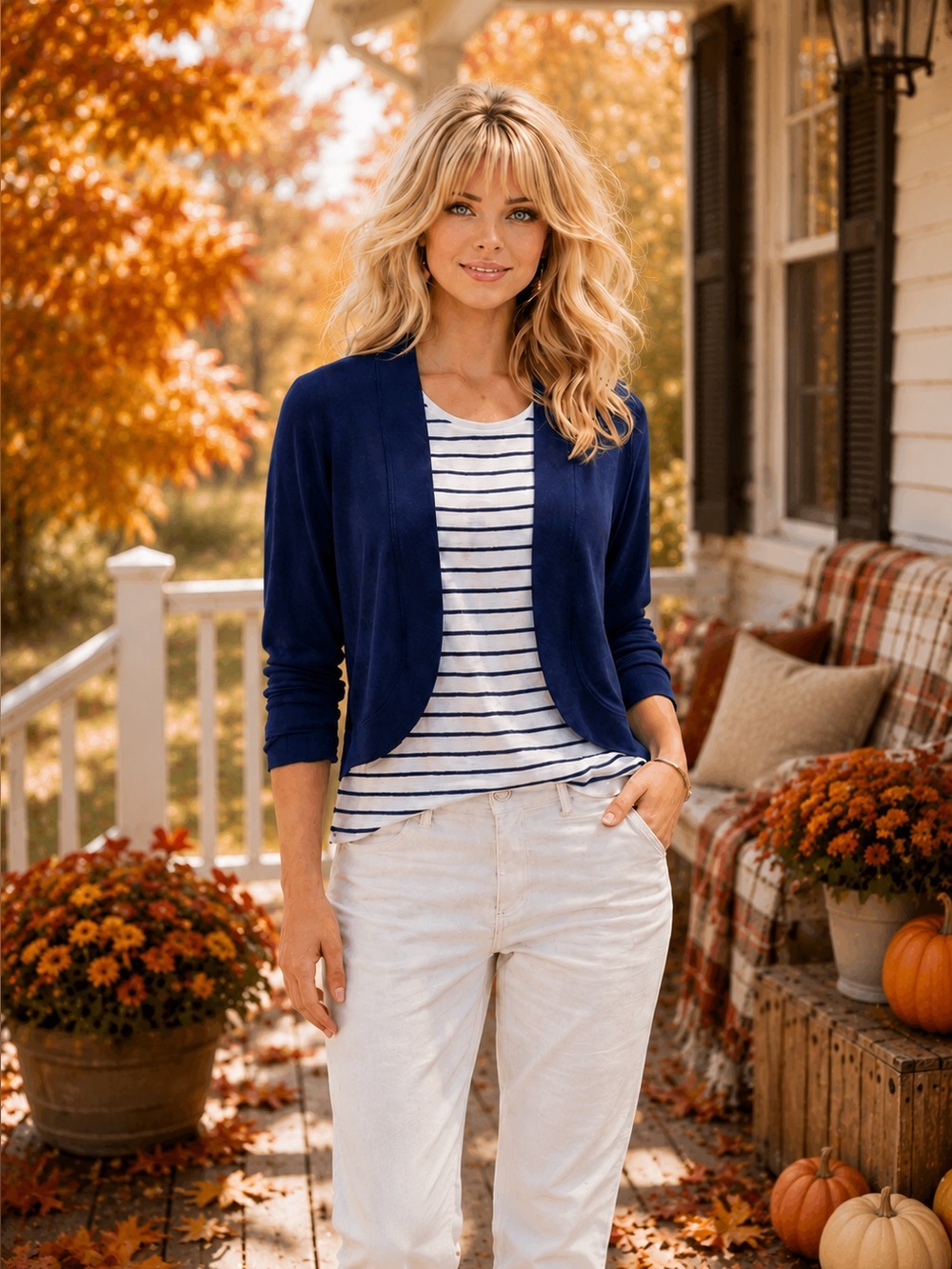 Jessica H Chic Navy Shurg – Perfect for Layering & Nautical day ⛵️